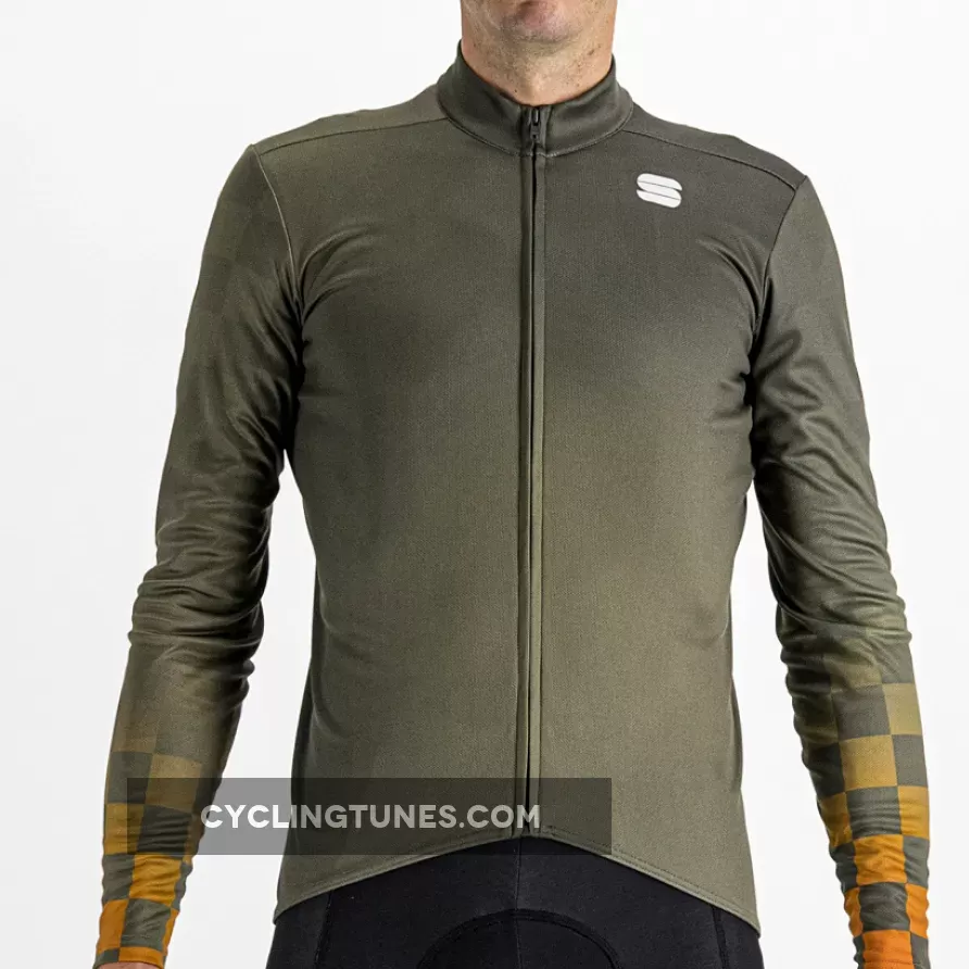 Sportful Rocket Thermal long sleeve jersey - Green