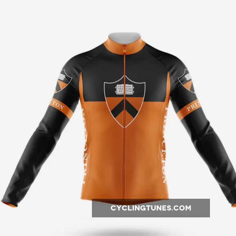 Princeton Orange and Black Cycling Jersey Ver.2